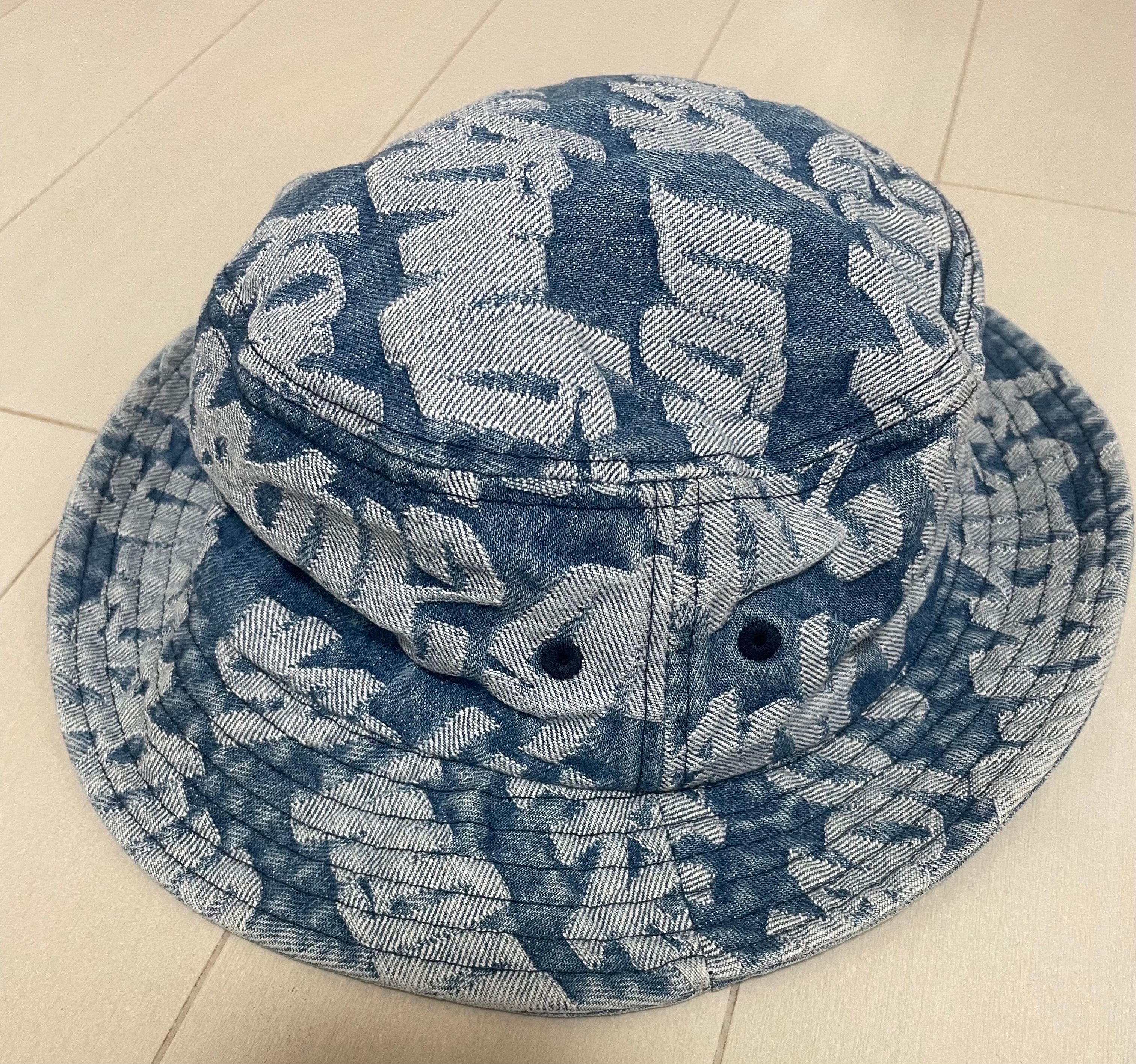 Supreme Fat Tip Jacquard Denim Crusher "Blue"