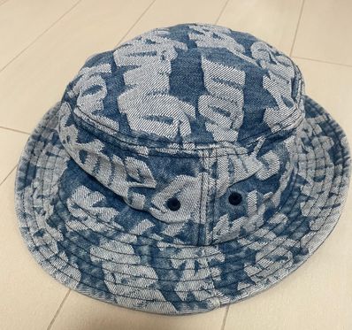 Supreme Fat Tip Jacquard Denim Crusher "Blue"