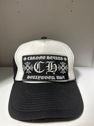Chrome Hearts Trucker Cap CH "Black/White"