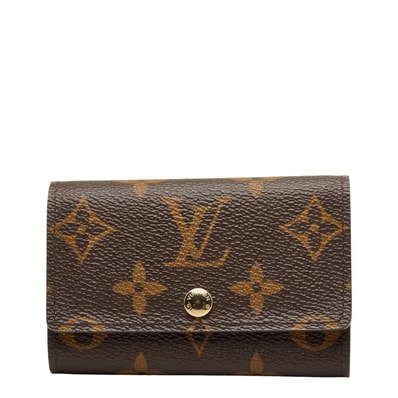 ルイ ヴィトン モノグラム ミュルティクレ6 キーケース 6連 M62630 ブラウン PVC レザー レディース LOUIS VUITTON 【中古】