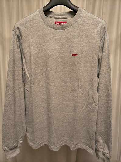 Supreme Small Box L/S Tee "Heather Grey"(23FW)