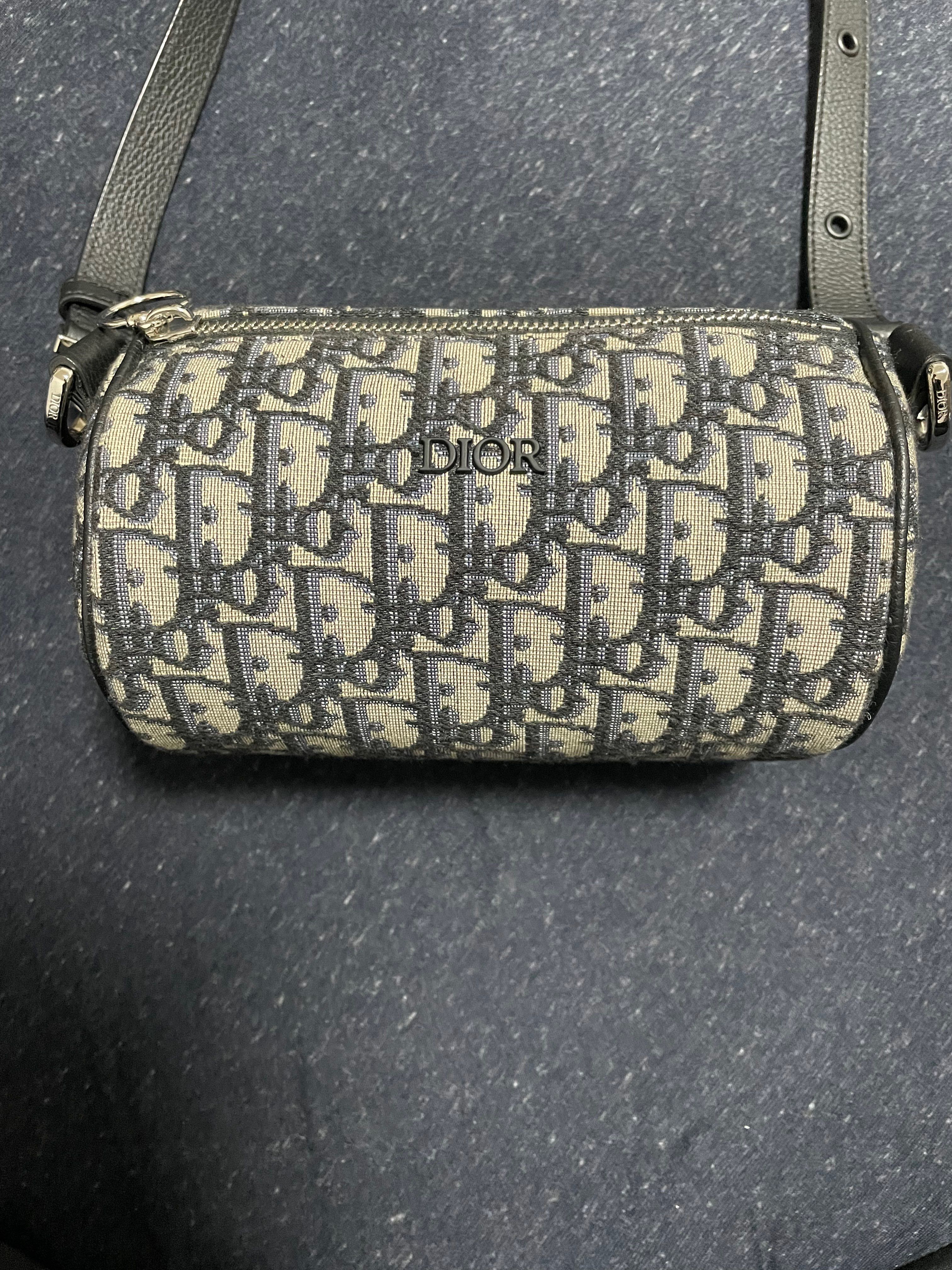 Dior Oblique Roller Shoulder Bag "Beige"