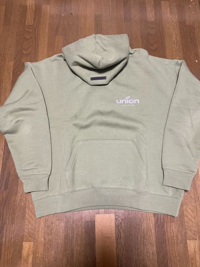 FEAR OF GOD ESSENTIALS × UNION Vintage Hoodie Vintage "Army"
