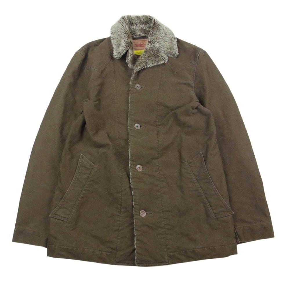 Levi's リーバイス 70810-46 襟ボア ウエスタン ジャケット ブラウン系 L【中古】