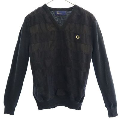 FRED PERRY 長袖 Vネック セーター