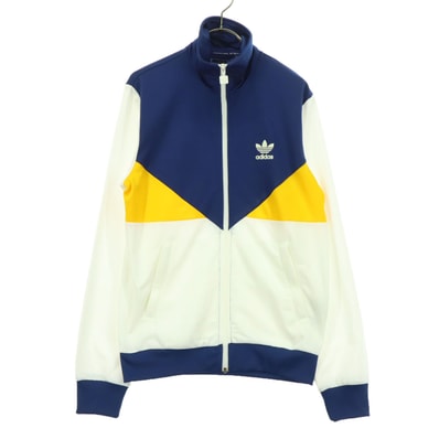 adidas アディダス トレフォイルロゴ 長袖 トラックジャケット S ブルー ジャージ