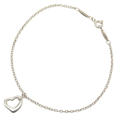 ティファニー オープンハート ブレスレット SV925 シルバー レディース TIFFANY&Co. 【中古】