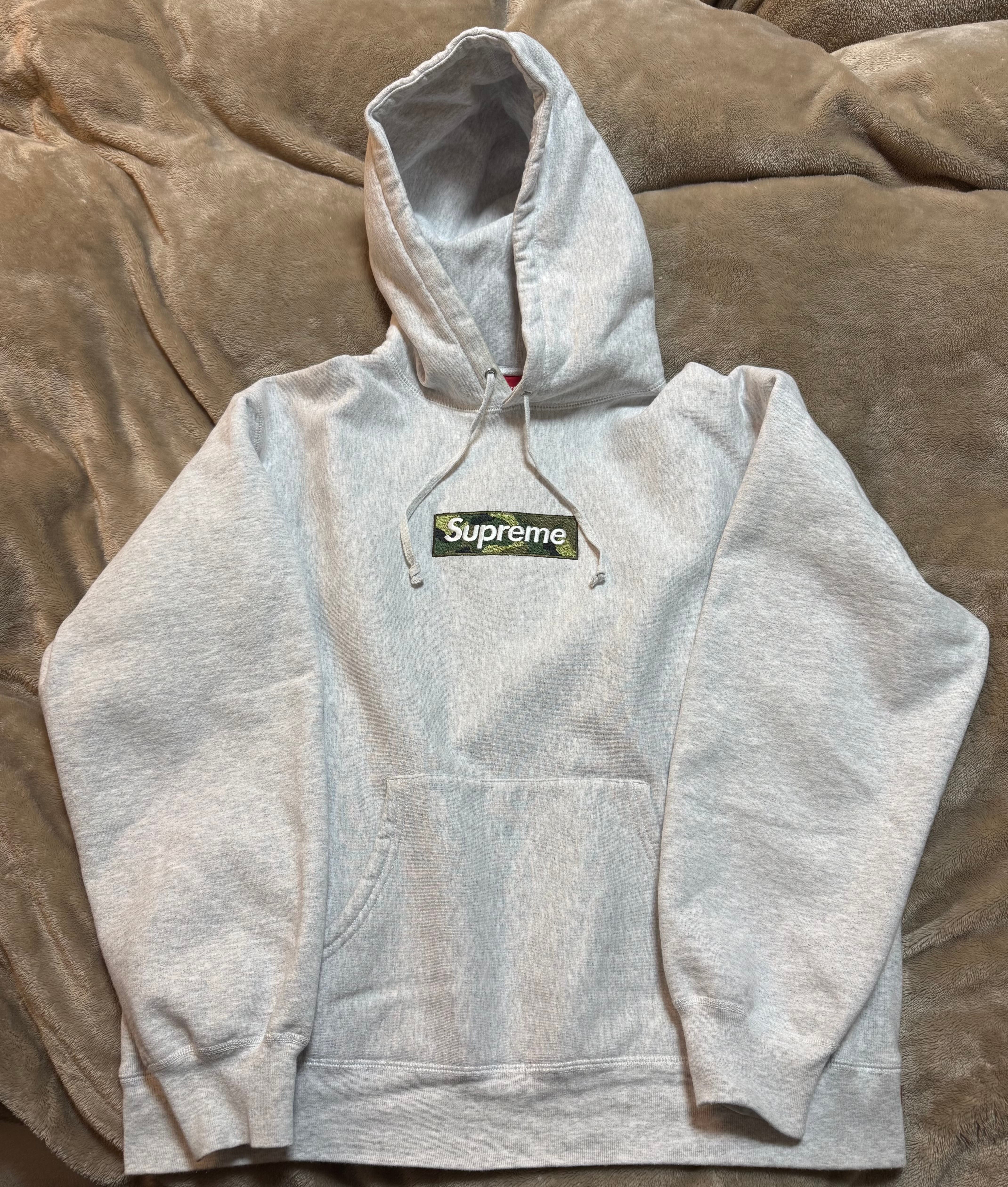 Supreme Box Logo Hooded Sweatshirt "Ash Grey" (23FW)
