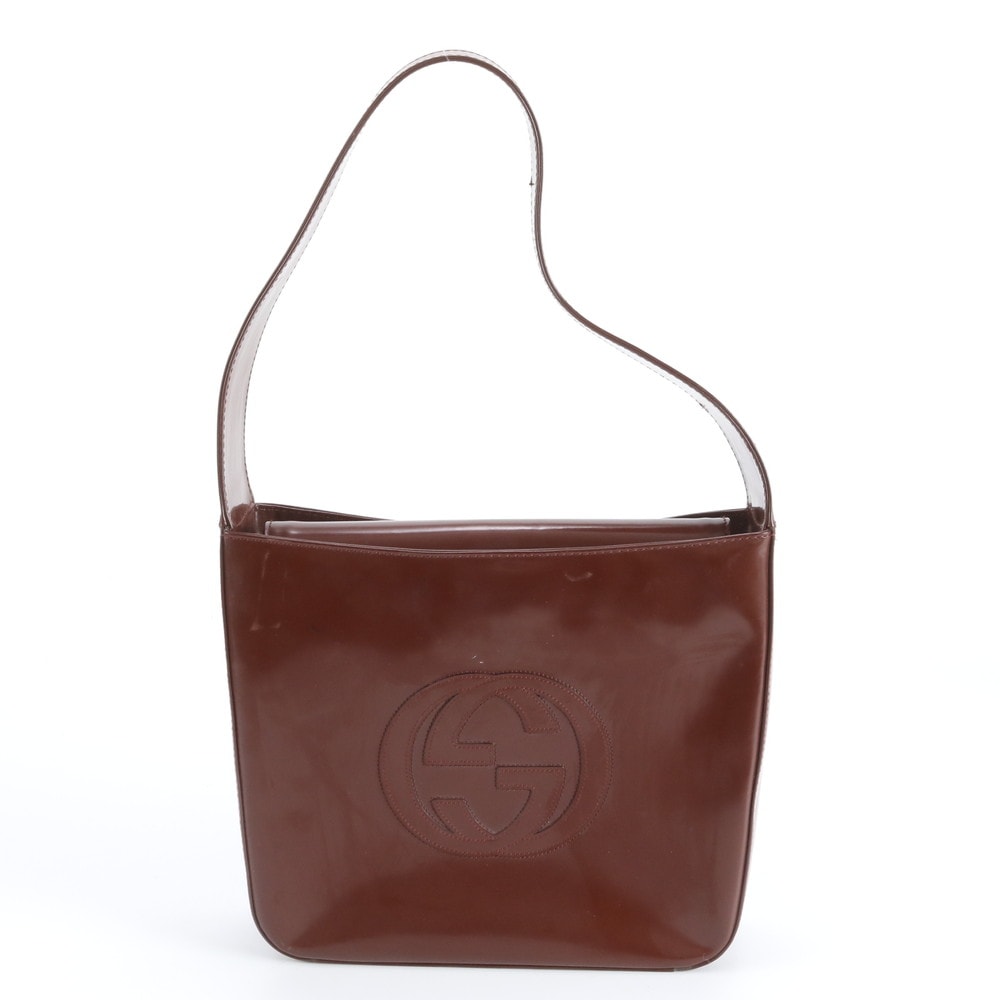 グッチ インターロッキングGショルダーバッグ レザー