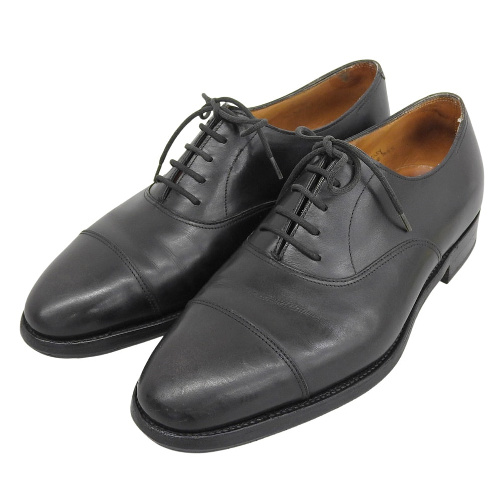 ジョンロブ CITY ストレートチップ レザーシューズ メンズ ブラック ―