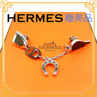 ✨️新品級✨️ エルメス ボンヴォヤージュ ブローチ レディース シルバー 美品