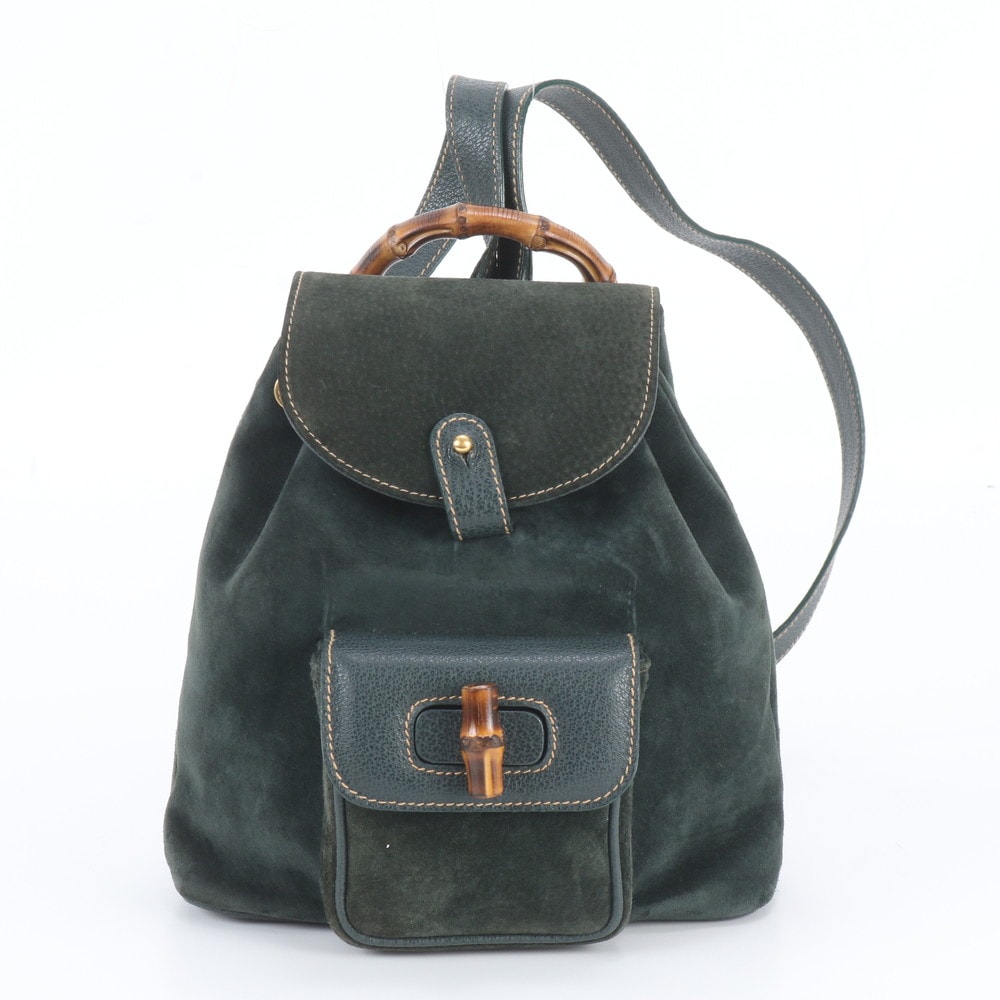 ■美品 グッチ バンブー 003 58 0030 リュックサック レザー