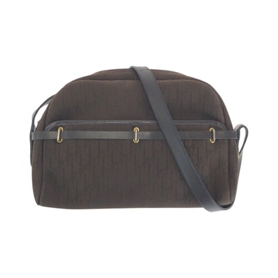 美品 Dior ディオール ヴィンテージ トロッター ブラウン ゴールド金具 キャンバス ショルダーバッグ 504833 【中古】