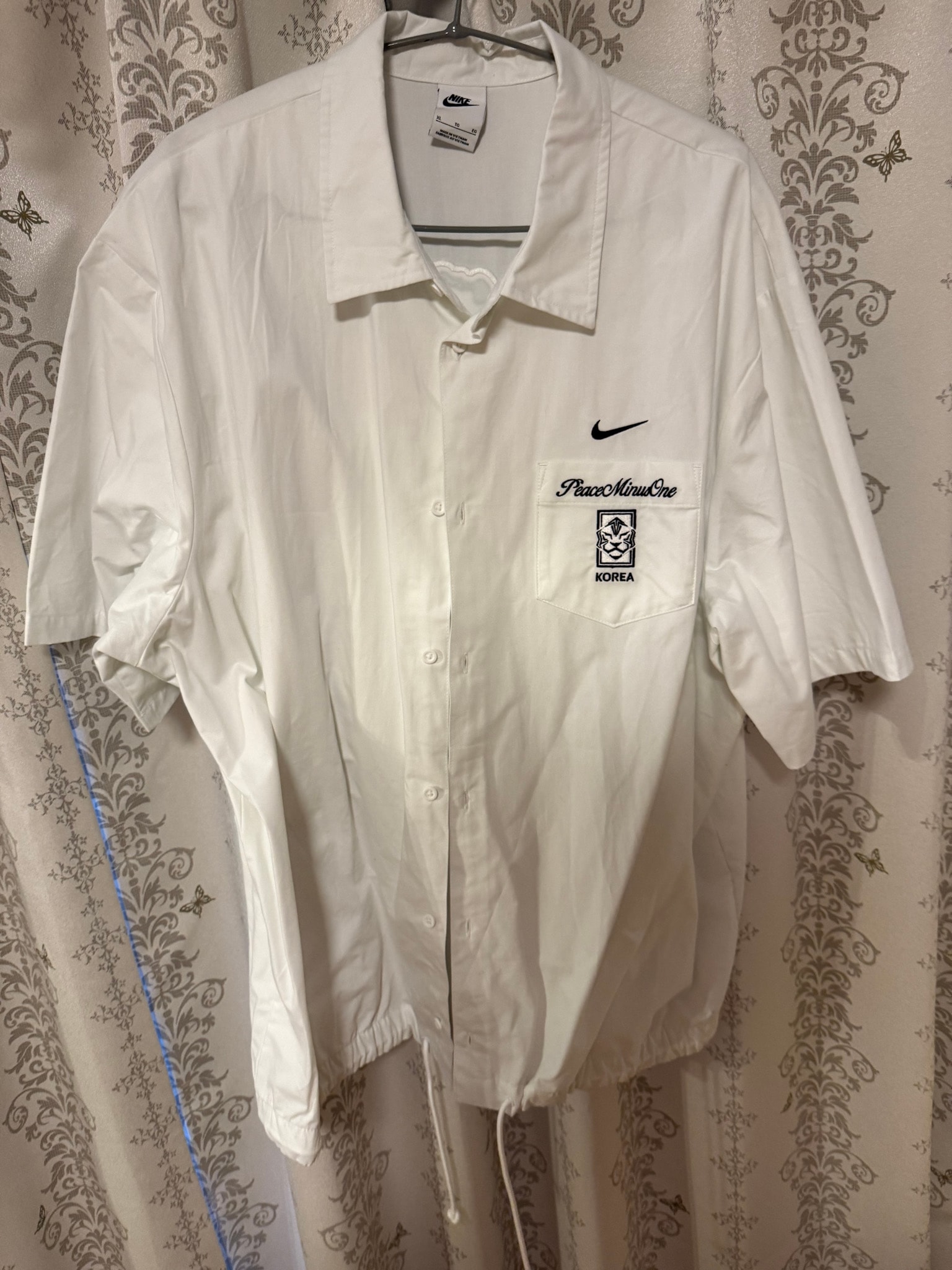 Nike x PEACEMINUSONE X2 World Cup Short-Sleeve Top South Korea "White" / G-Dragon