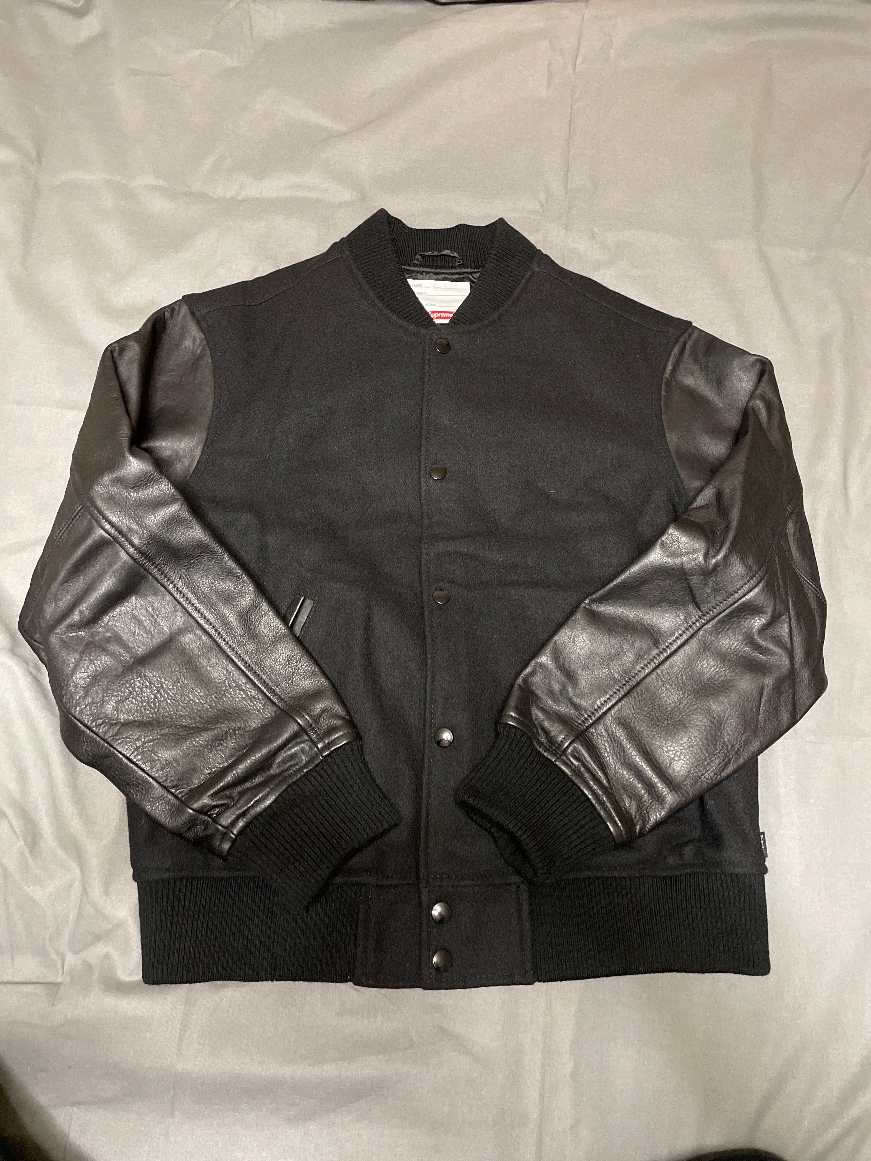 Supreme Motion Logo Varsity Jacket "Black"
