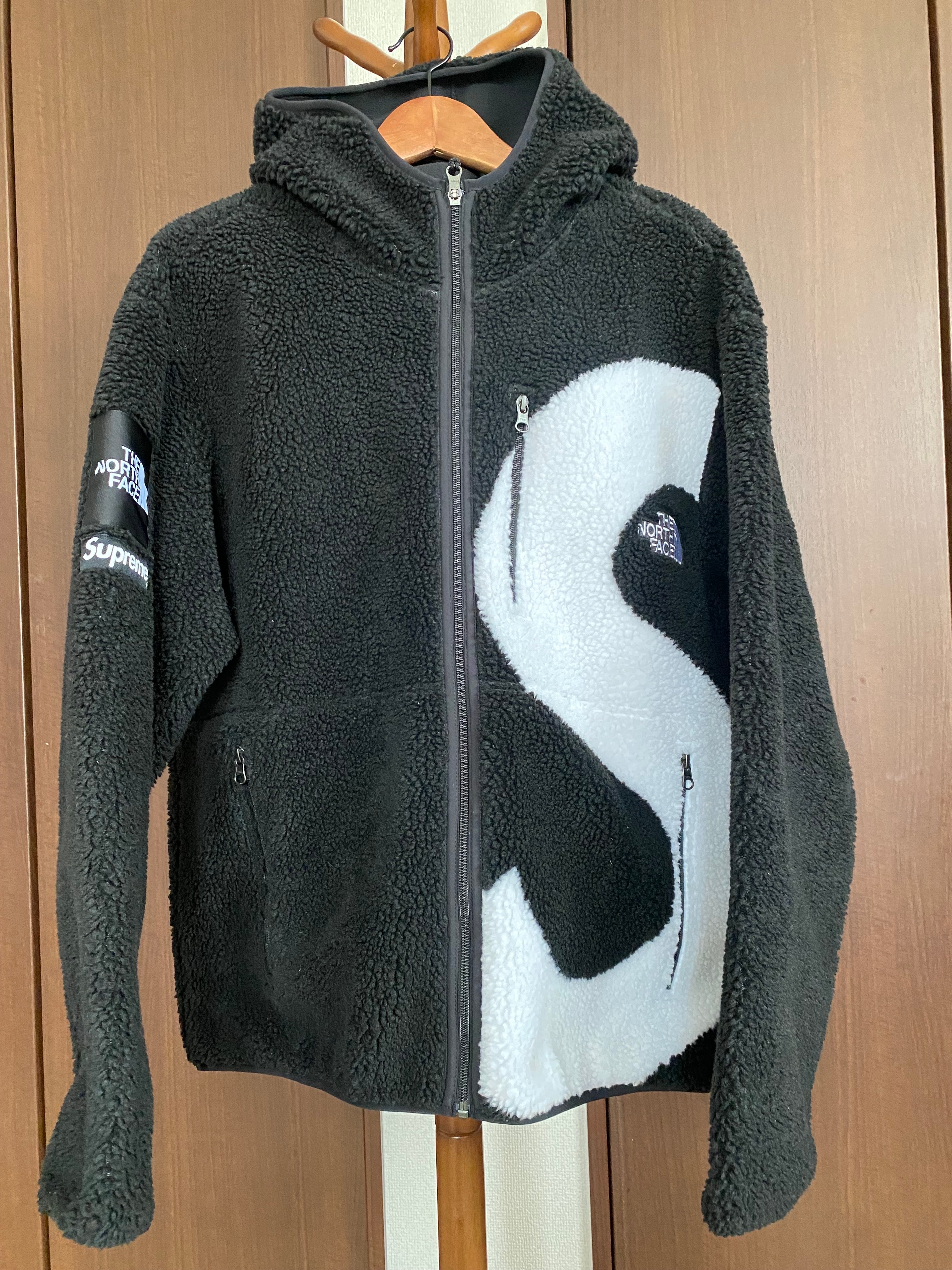 Supreme x The North Face S Logo Hooded Fleece Jacket "Black"