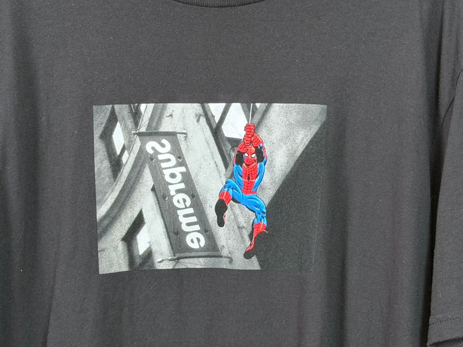 A (未使用に近い)】シュプリーム x スパイダーマン Tシャツ 