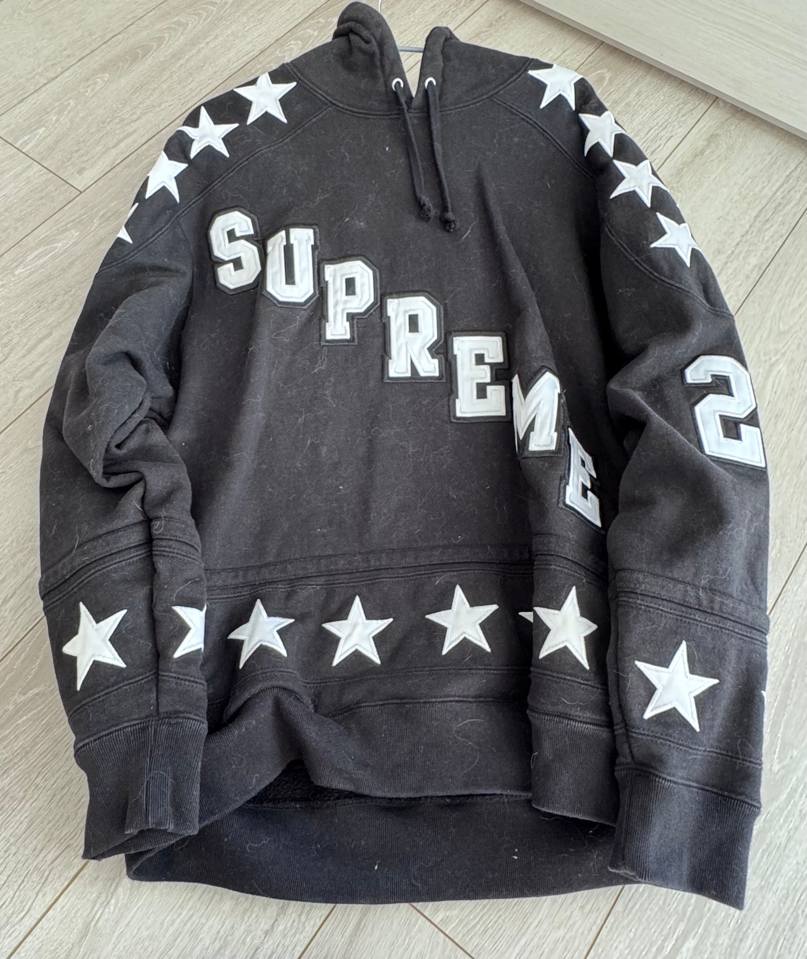 Supreme Hockey Hooded Sweatshirt "Black"