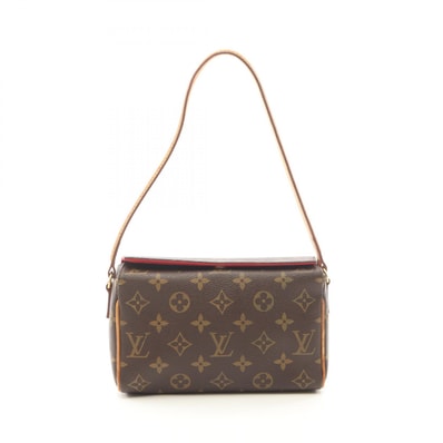 ルイ・ヴィトン LOUIS VUITTON レシタル モノグラム ハンドバッグ バッグ PVCコーティングキャンバス レザー レディース ブラウン系 M51900 【中古】