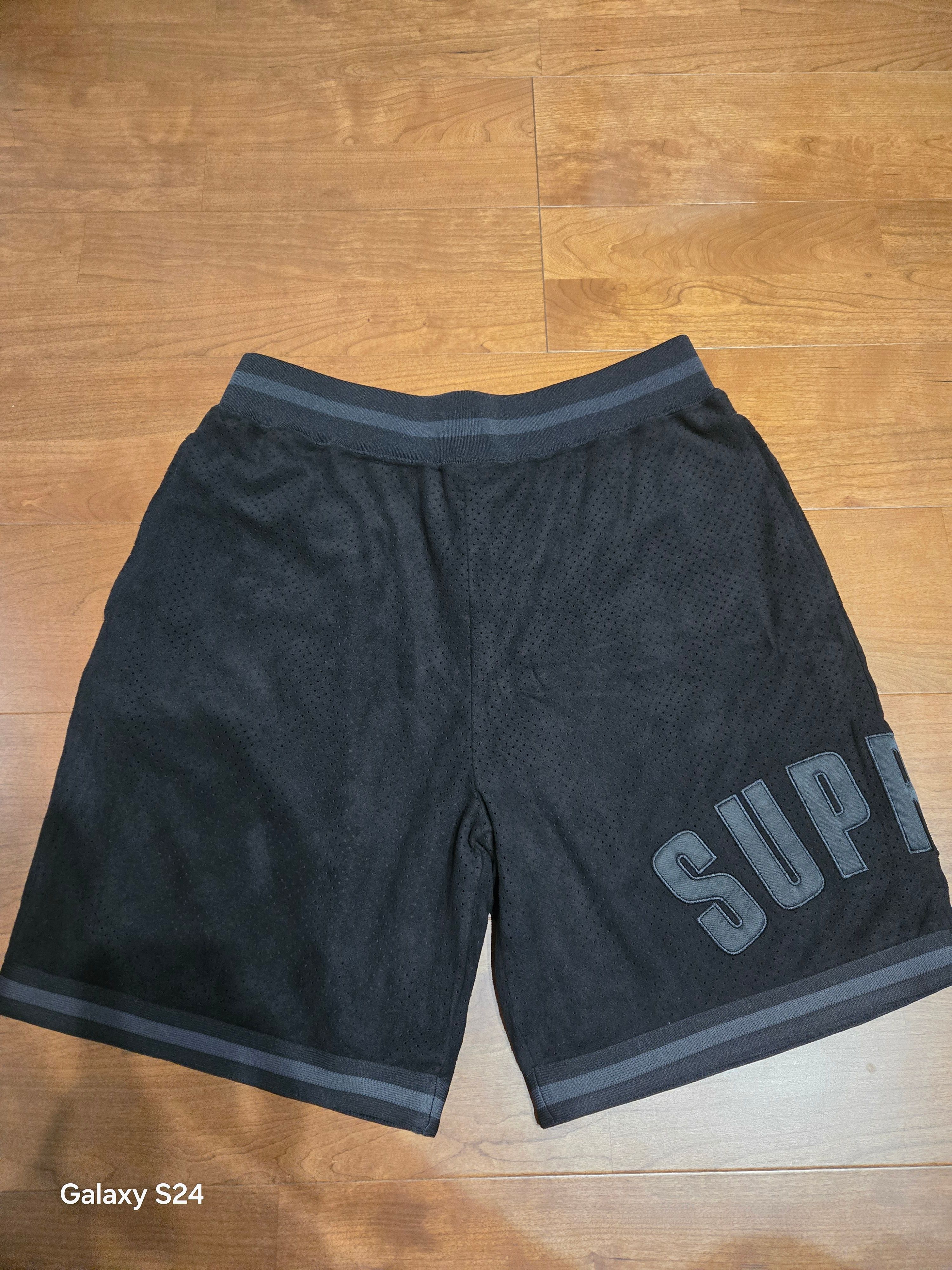 Supreme Ultrasuede Mesh Short "Black"