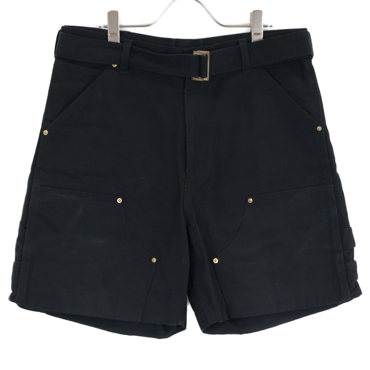 カーハート 【×sacai】24-03392M ブラック ダブルニーダックショーツ 2