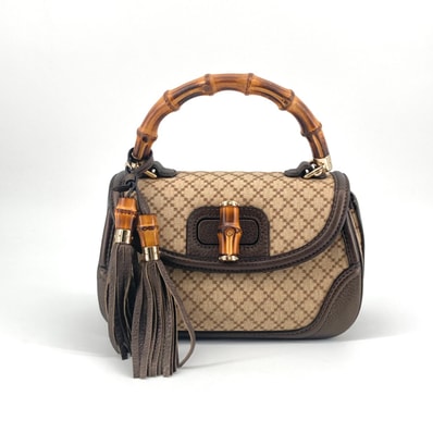 GUCCI(グッチ) ニューバンブー 254884 ハンドバッグ ベージュ