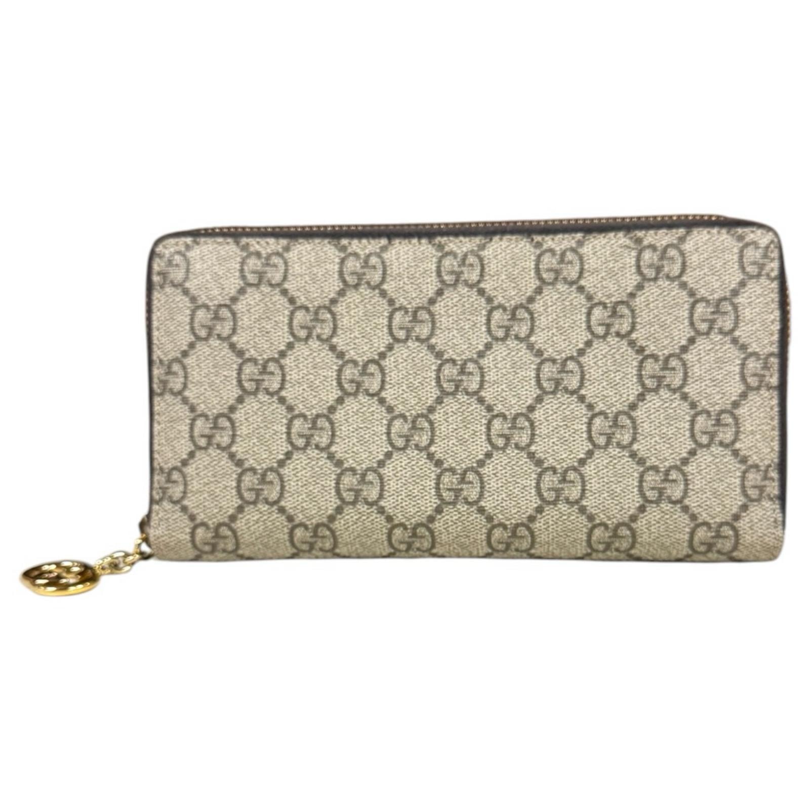 グッチ インターロッキングG 長財布 GGスプリームキャンバス 307982 レディース GUCCI 中古