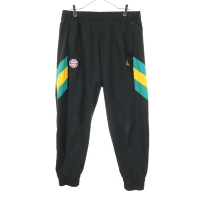 adidas アディダス FCバイエルンミュンヘン ワンポイントロゴ ワッペン ロングパンツ 3XL ブラック