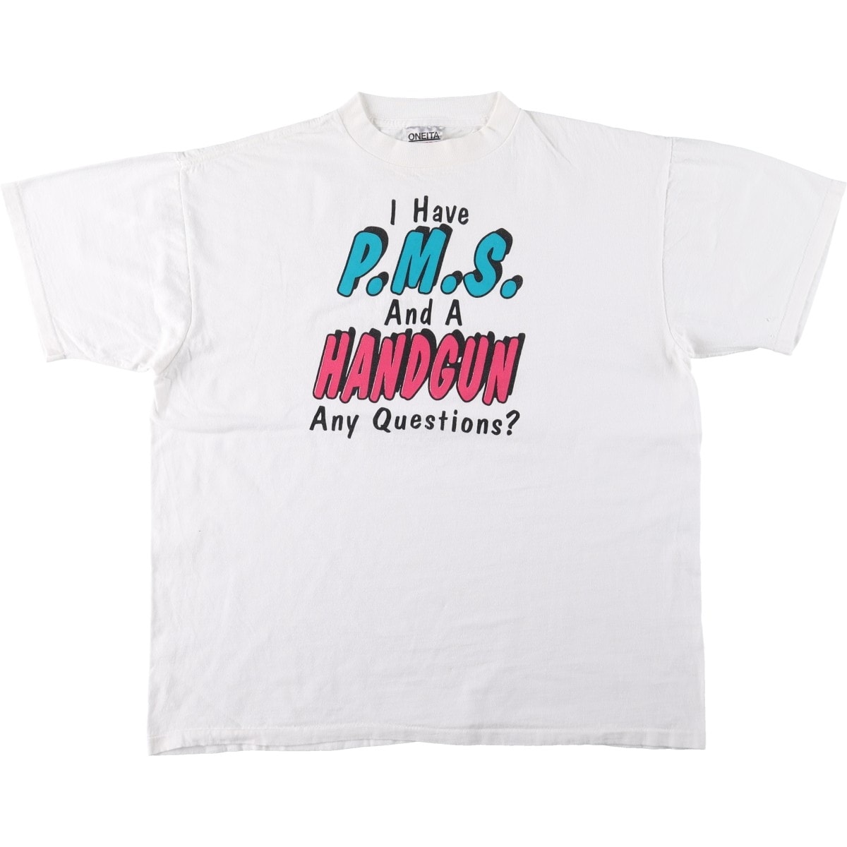 古着 90年代 オニータ ONEITA メッセージプリントTシャツ USA製 メンズXL相当 ヴィンテージ/eaa669838