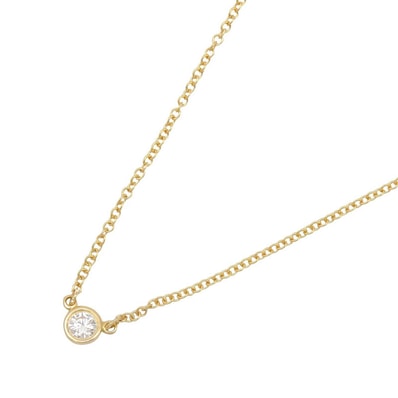 ティファニー TIFFANY&CO バイザヤード ネックレス ネックレス ジュエリー K18(イエローゴールド) ダイヤモンド レディース クリア系 / ゴールド系 【中古】