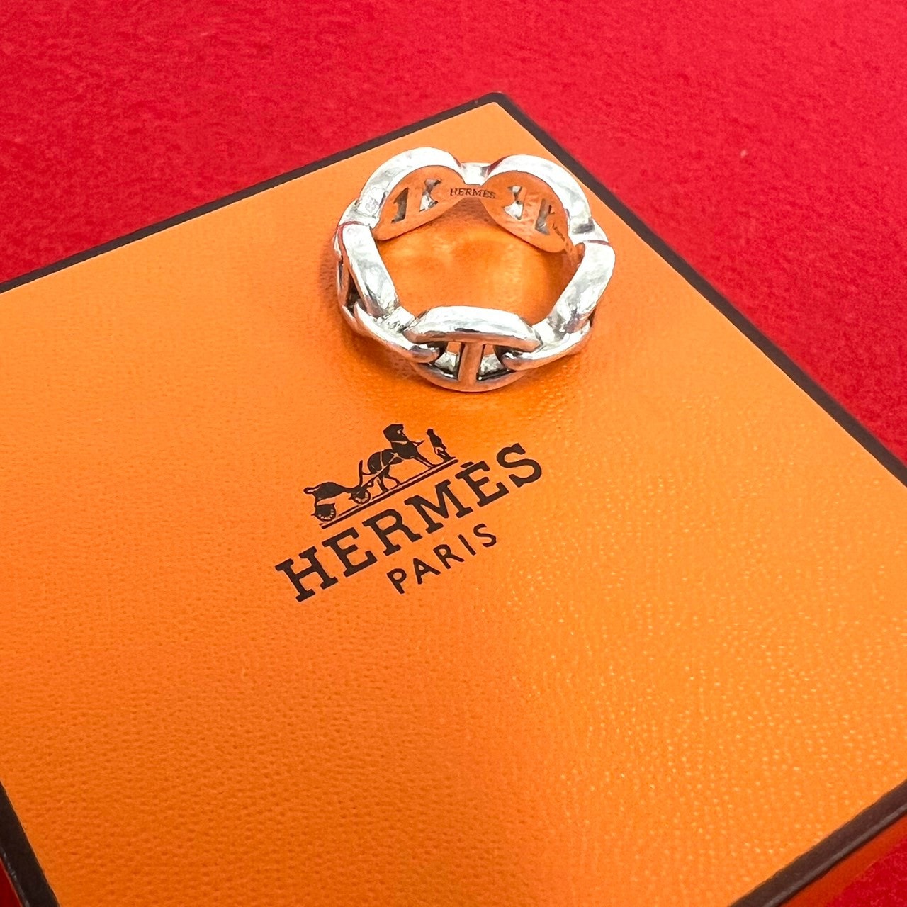 HERMES エルメス シェーヌダンクル アンシェネ リング シルバー925 リング・指輪 7号 シルバー
63601