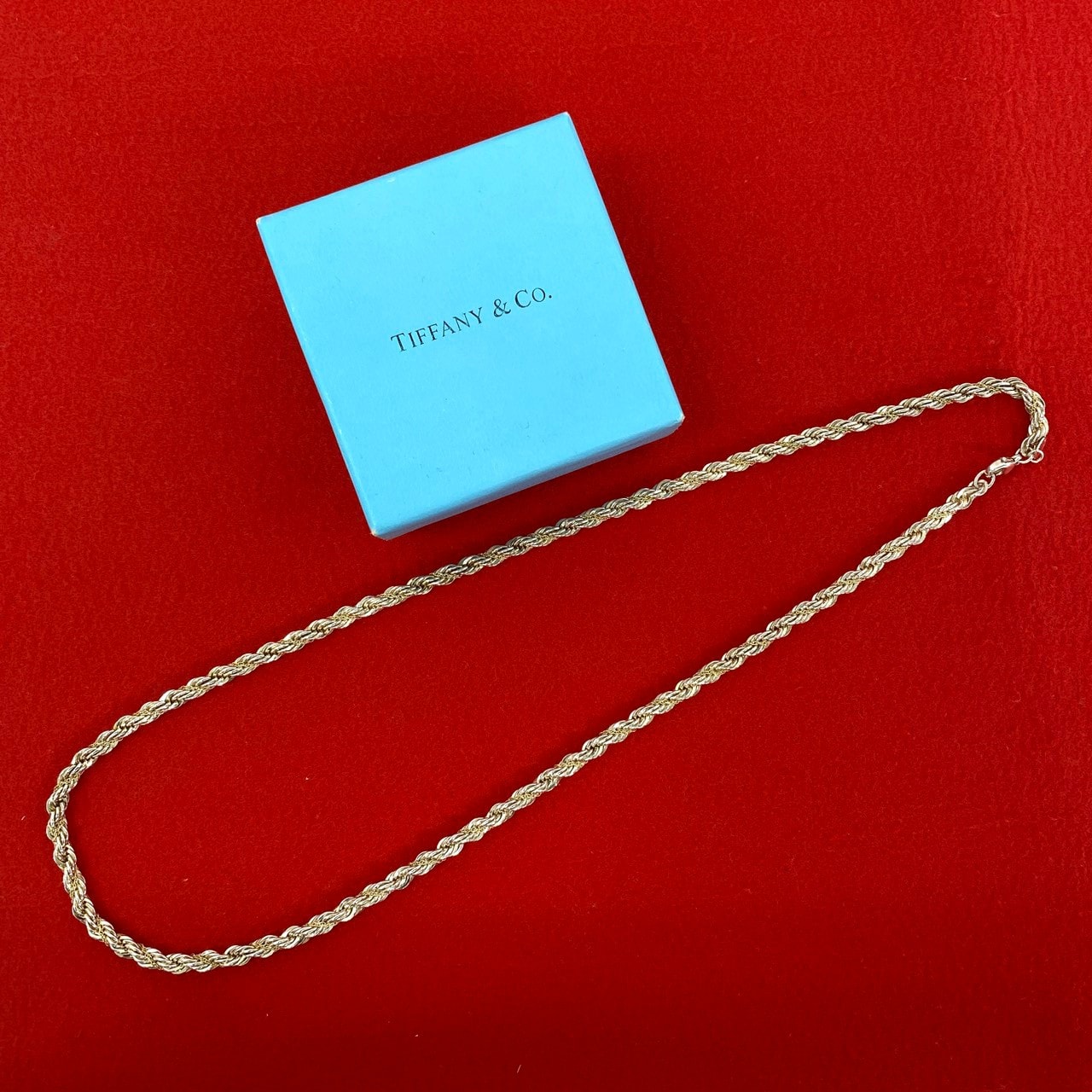 TIFFANY&Co. ティファニー ツイストロープ ネックレス シルバー925 K18イエローゴールド ネックレス シルバー
64340