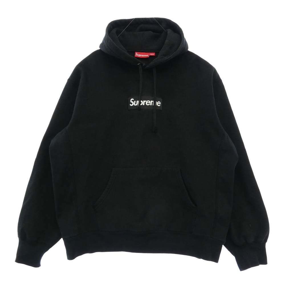 Supreme シュプリーム 23AW Box Logo Hooded Sweatshirt ボックス ロゴ フーディー スウェットシャツ プルオーバー パーカー ブラック系 L【中古】