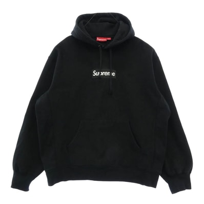 Supreme シュプリーム 23AW Box Logo Hooded Sweatshirt ボックス ロゴ フーディー スウェットシャツ プルオーバー パーカー ブラック系 L【中古】