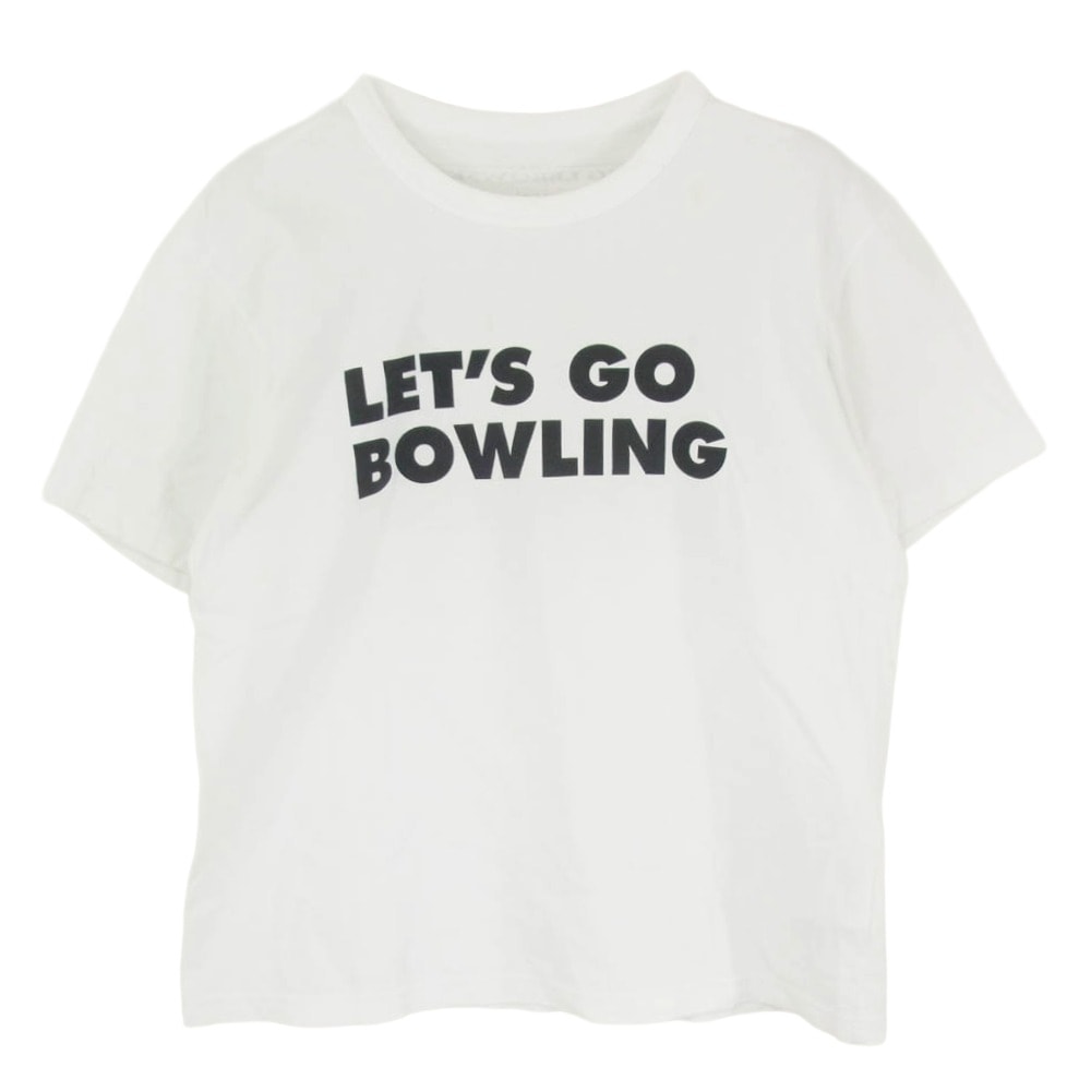 Sacai サカイ Tシャツ 19-0107S The Big Lebowski LETS GO BOWLING ビッグリボウスキ バックプリント 半袖 Tシャツ ホワイト系 2【中古】