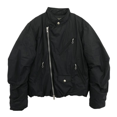 schott ショット ダウンジャケット 782-4253004 AURORA STAND RIDERS DOWN JACKET オーロラスタンド ライダース ダウン ジャケット ブラック系 L【中古】