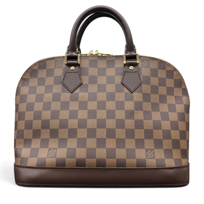 LOUIS VUITTON 極美品 ルイヴィトン アルマPM ダミエエベヌ N53151 ハンドバッグ PVC レザー FL0025 ブラウン LV ヴィトン Aランク 鑑定済 中古 ヴィトンバッグ