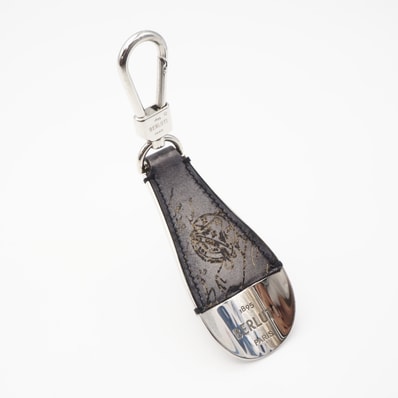 美品 Berluti ベルルッティ ヴェネチアレザー フルスクリット シューホーン キーリング KR057-V2 その他ファッション雑貨 グレー ヴェネチアレザー メンズ