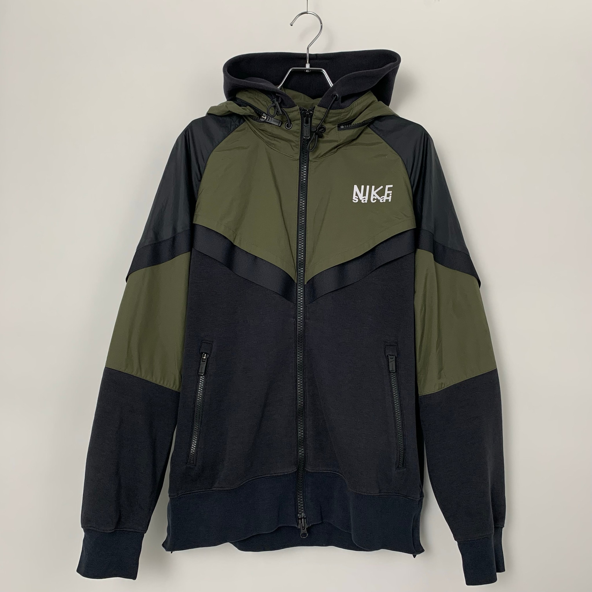 Nike x sacai Men's Full Zip Parker "Khaki"