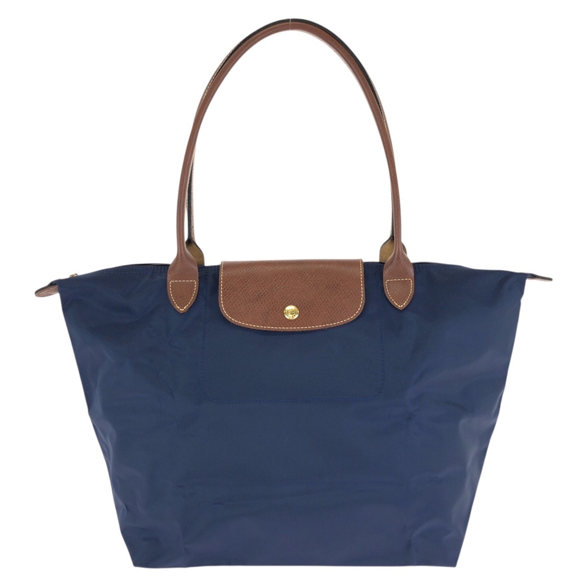 美品 Longchamp ロンシャン ル プリアージュ ネオビー ブラウン ゴールド金具 ナイロン レザー/ トートバッグ ショルダーバッグ 602222 【中古】