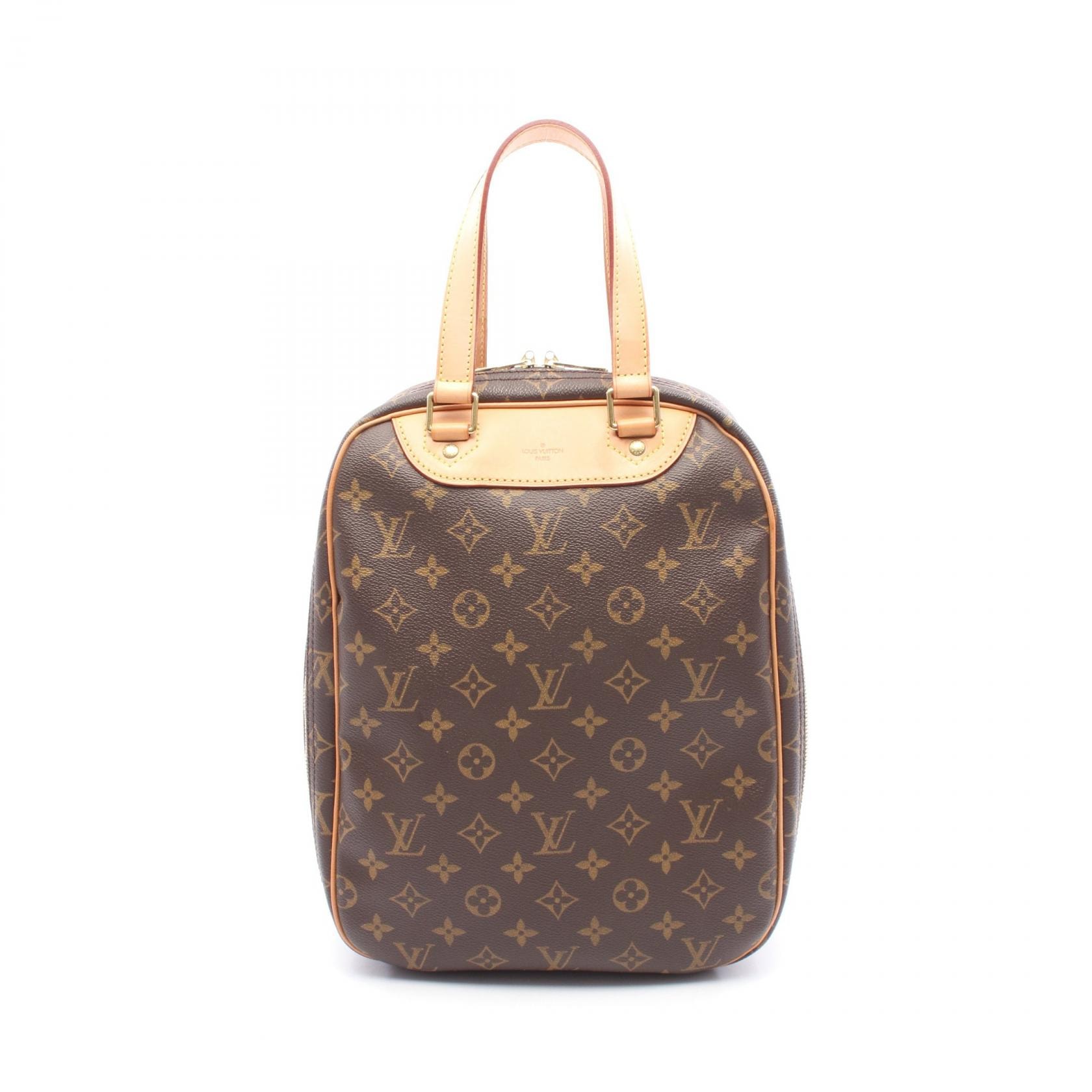 ルイ・ヴィトン LOUIS VUITTON エクスキュルシオン ハンドバッグ バッグ PVCコーティングキャンバス レザー モノグラム レディース ブラウン系 M41450 【中古】