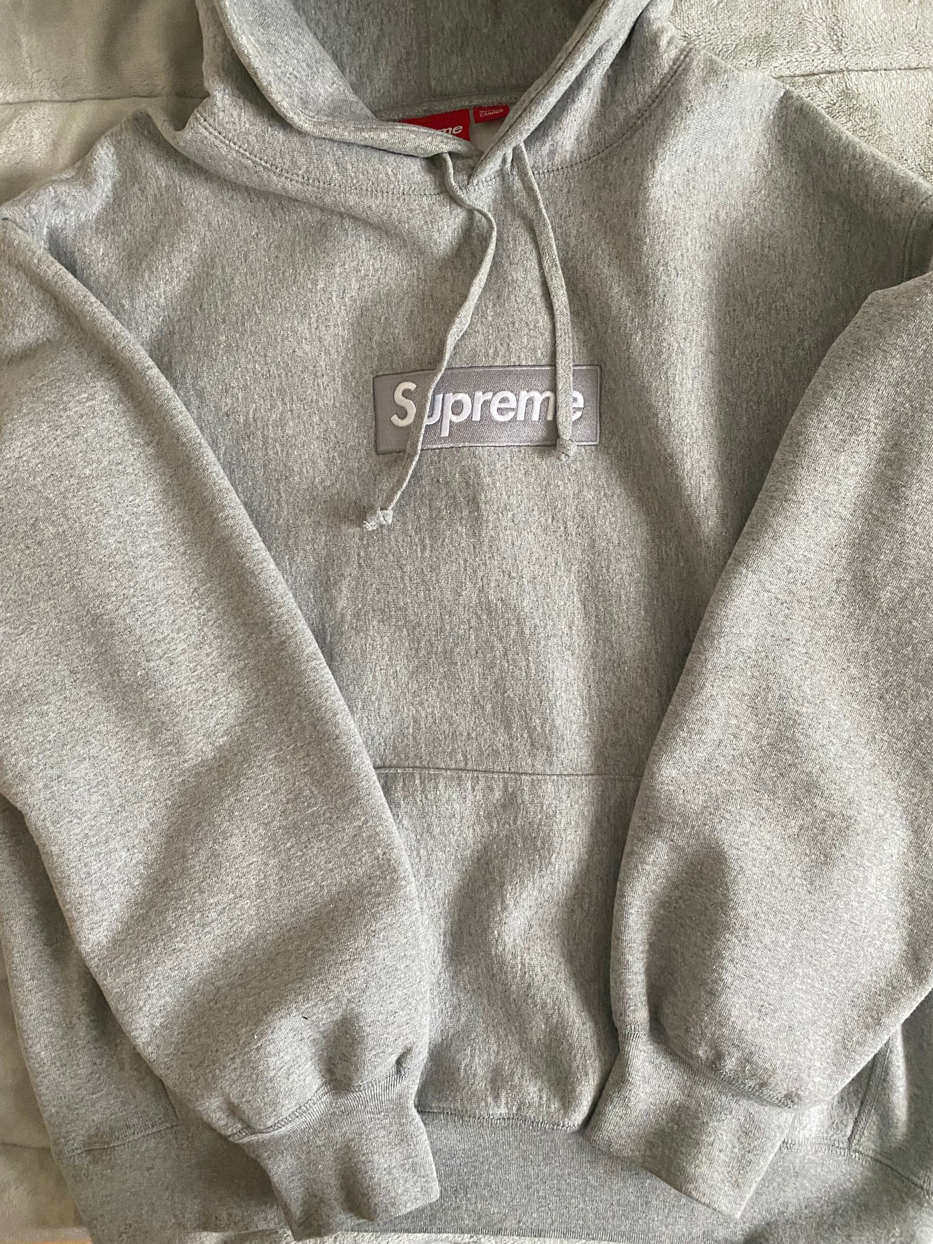 Supreme Box Logo Hooded Sweatshirt "Heather Grey" (24FW)