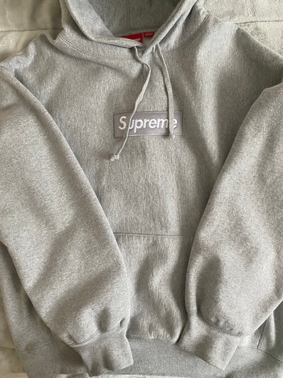 Supreme Box Logo Hooded Sweatshirt "Heather Grey" (24FW)