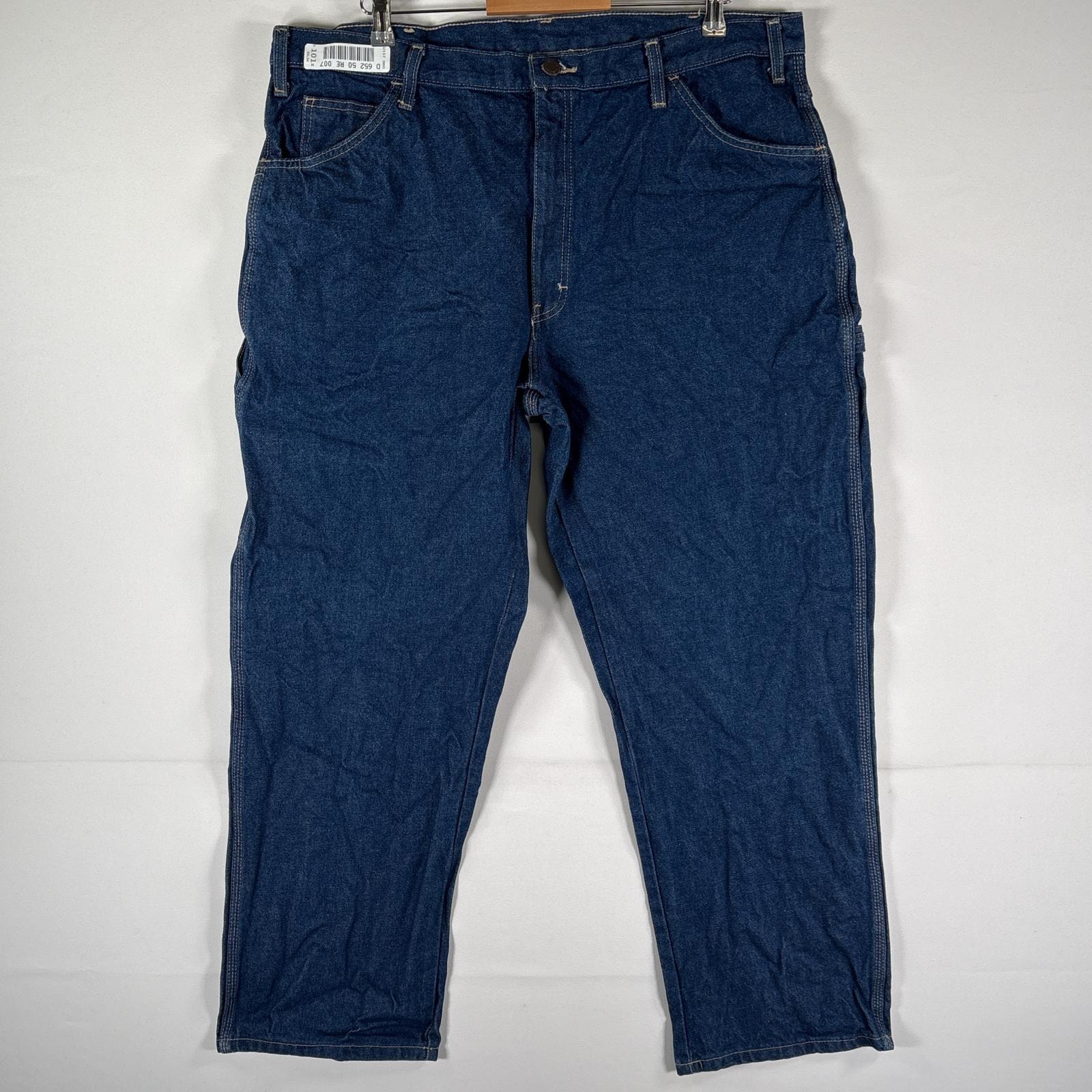 古着 ディッキーズ Dickies デニムパンツ ブルーデニム ジーパン ジーンズ 大きいサイズ ワーク ペインター w40 L30 インディゴブルー メンズ