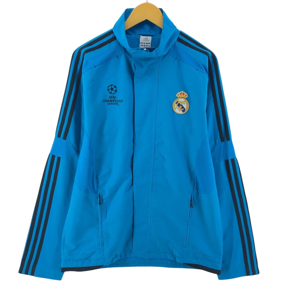 古着 アディダス adidas LA LIGA ラ リーガ REAL MADRID レアル マドリード ウインドブレーカー メンズM相当/eaa527674