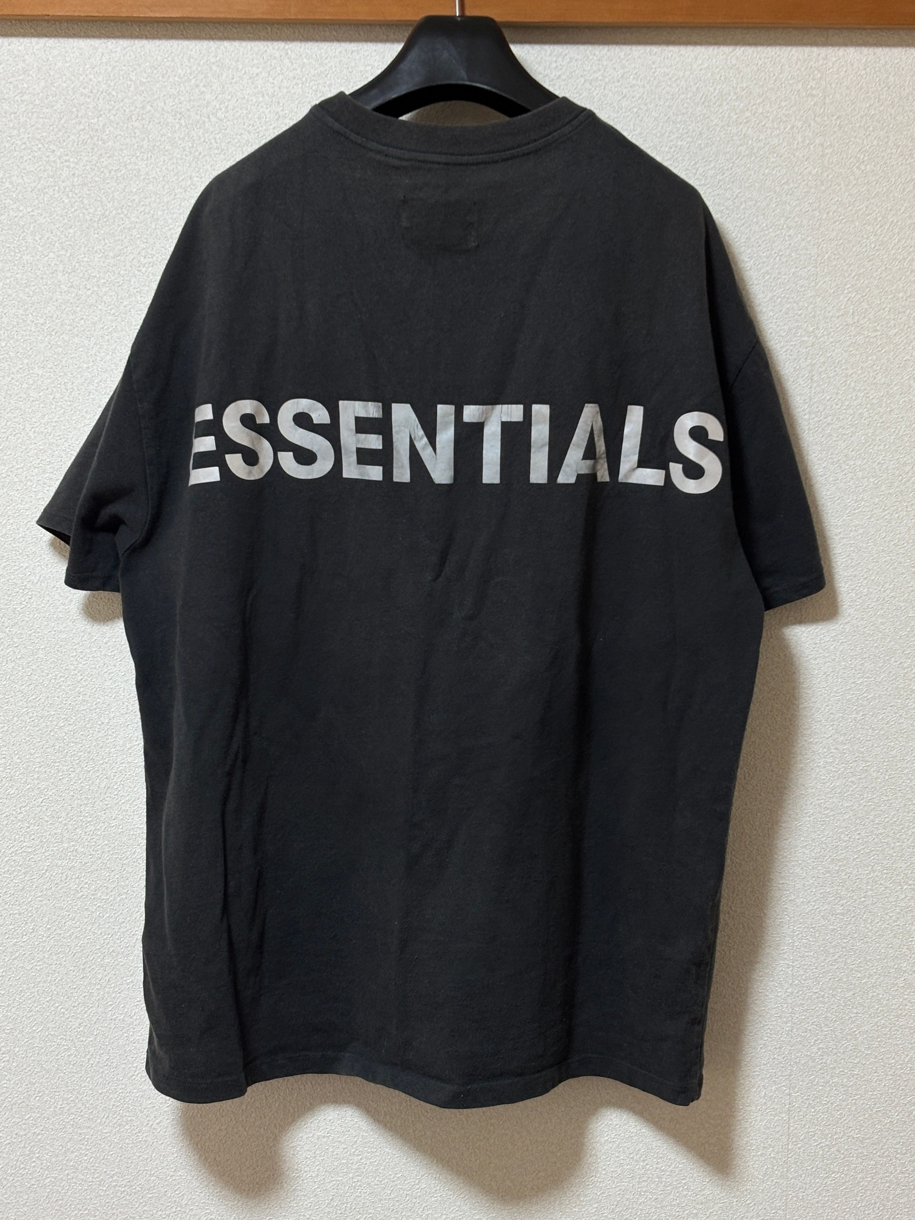 フィアオブゴッド エッセンシャルズ 3M ロゴ ボクシー Tシャツ "ブラック"