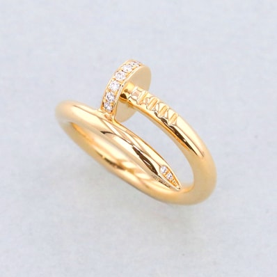 CARTIER カルティエ ジュスト アンクル リング クラシックモデル ダイヤモンド 750 YG リング・指輪 B4216900 K18イエローゴールド イエローゴールド レディース【中古】