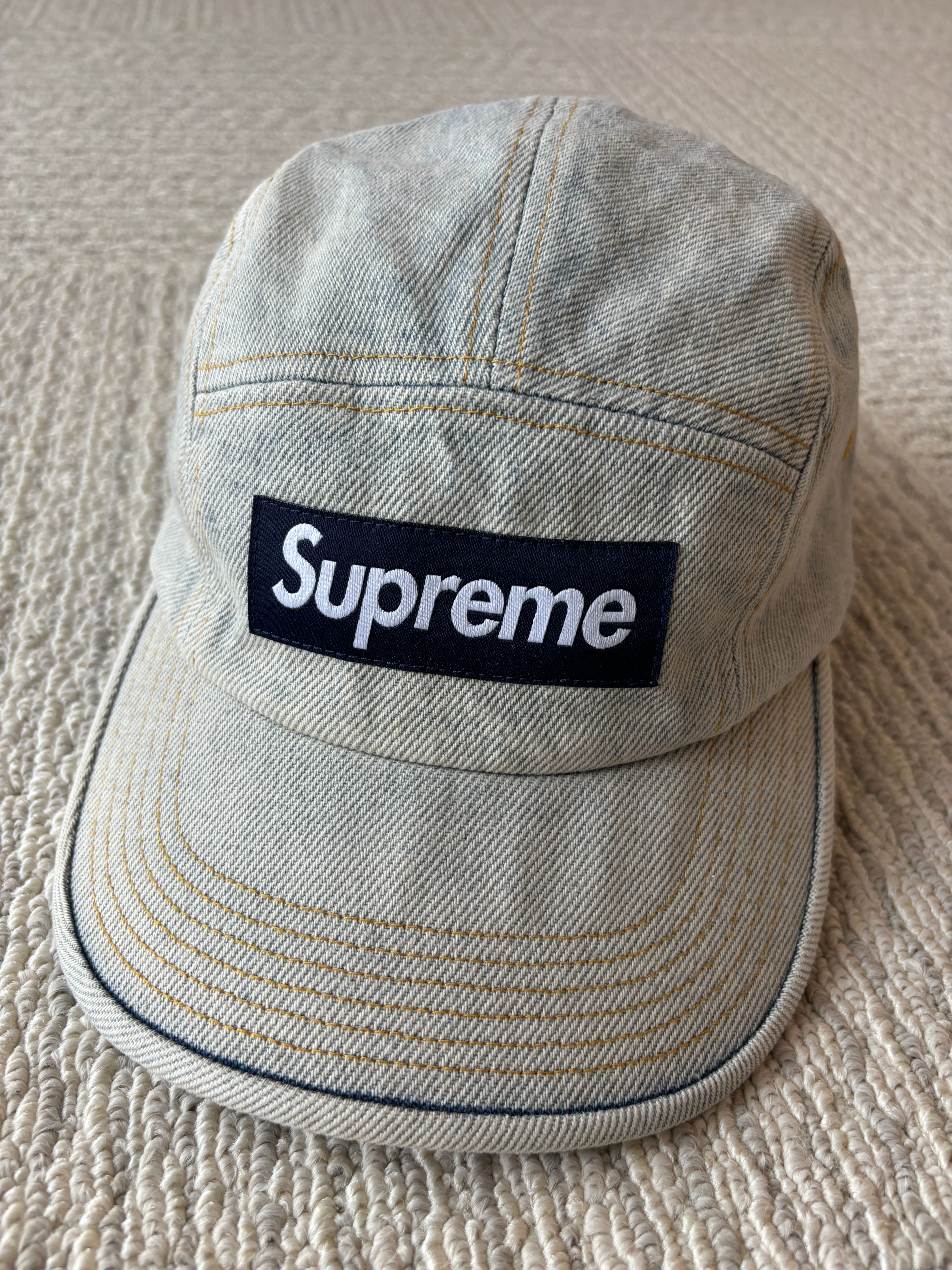 Supreme Denim Camp Cap "Dirty Indigo" (23SS)