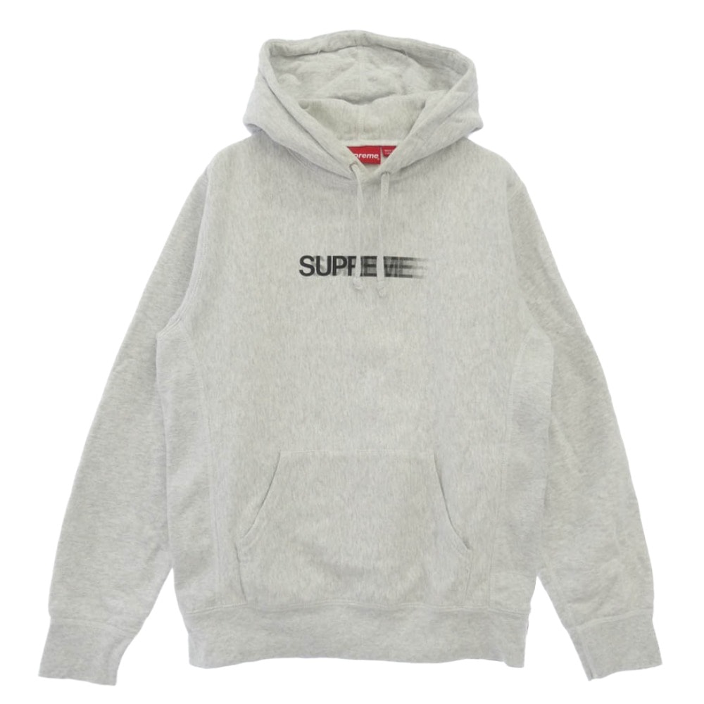 Supreme シュプリーム 20SS Motion Logo Hooded Sweatshirt モーション ロゴ フーデッド スウェット シャツ プルオーバー パーカー オフホワイト系 S【中古】