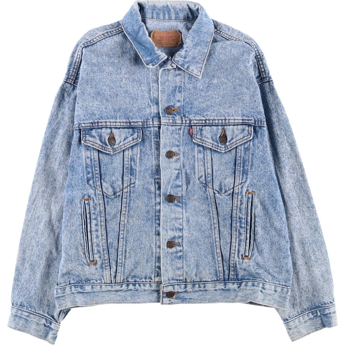 古着 80~90年代 リーバイス Levi's 70507-4813 ケミカルウォッシュ デニムジャケット Gジャン USA製 メンズL相当 ヴィンテージ/eaa603966